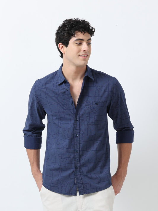 Delineation Print Shirt