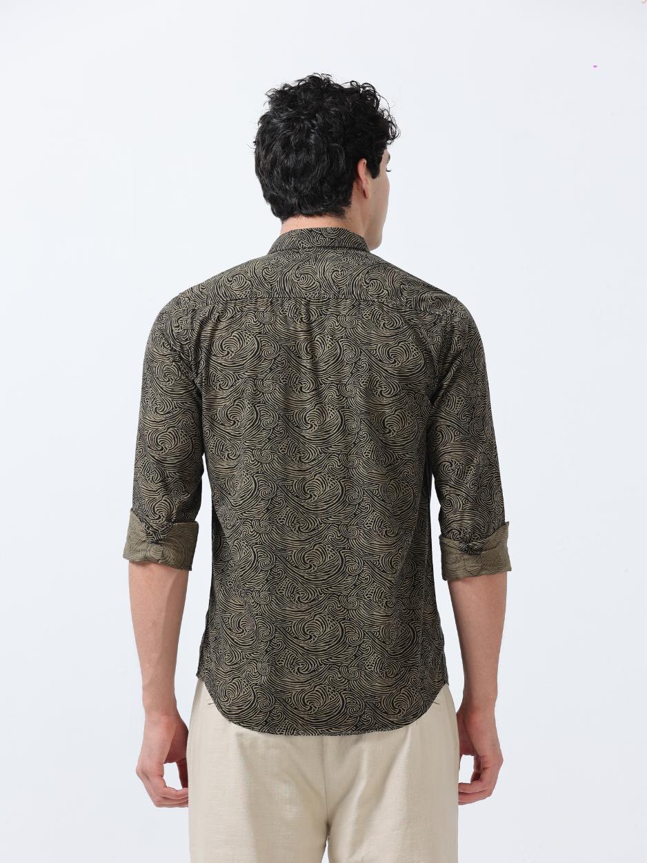 Wave Motion Print Shirt