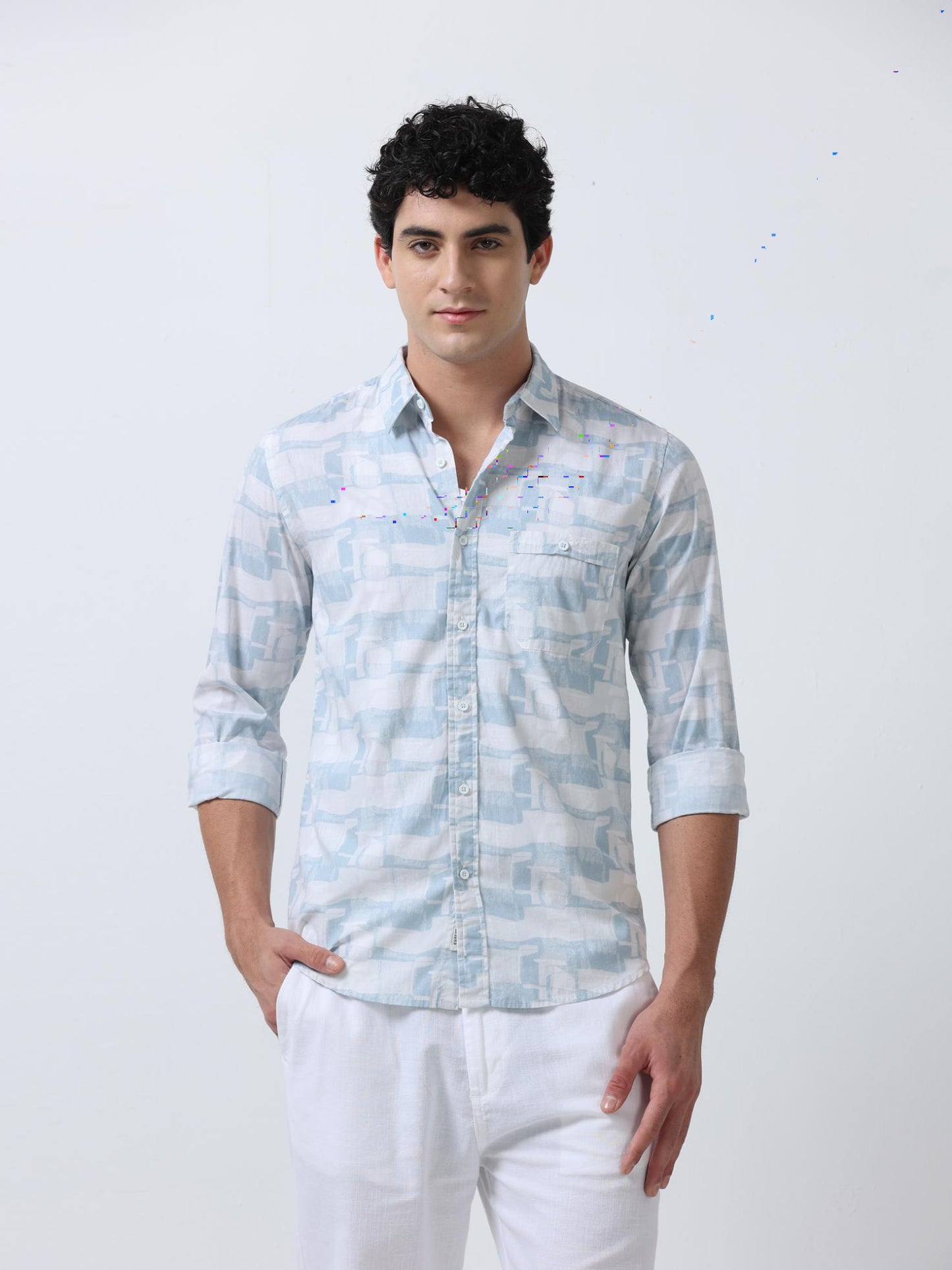 Imprint Abstract White Shirt