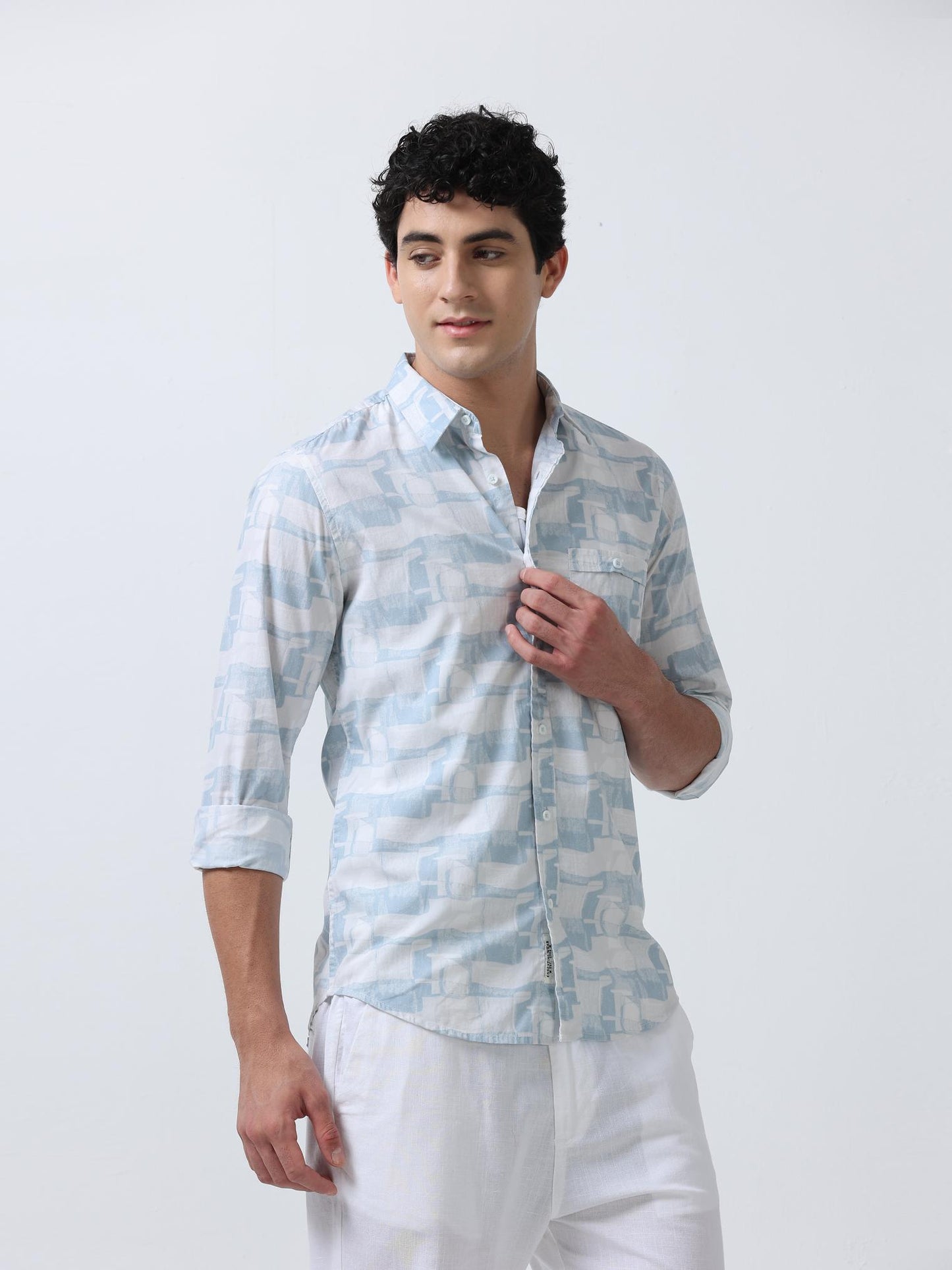 Imprint Abstract White Shirt