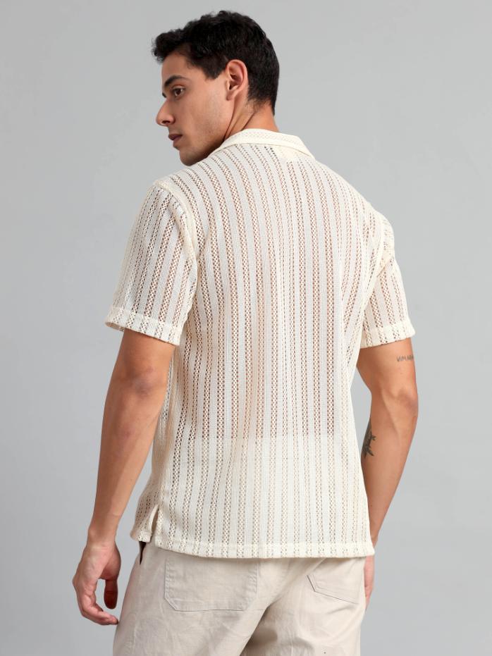 Beige Corchet Shirt