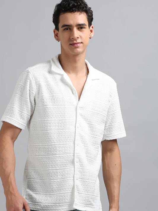 White Knitted Shirt