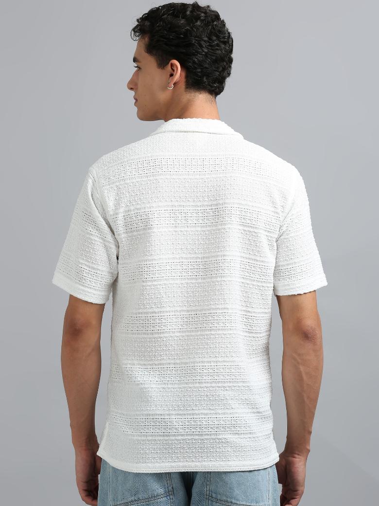 White Knitted Shirt