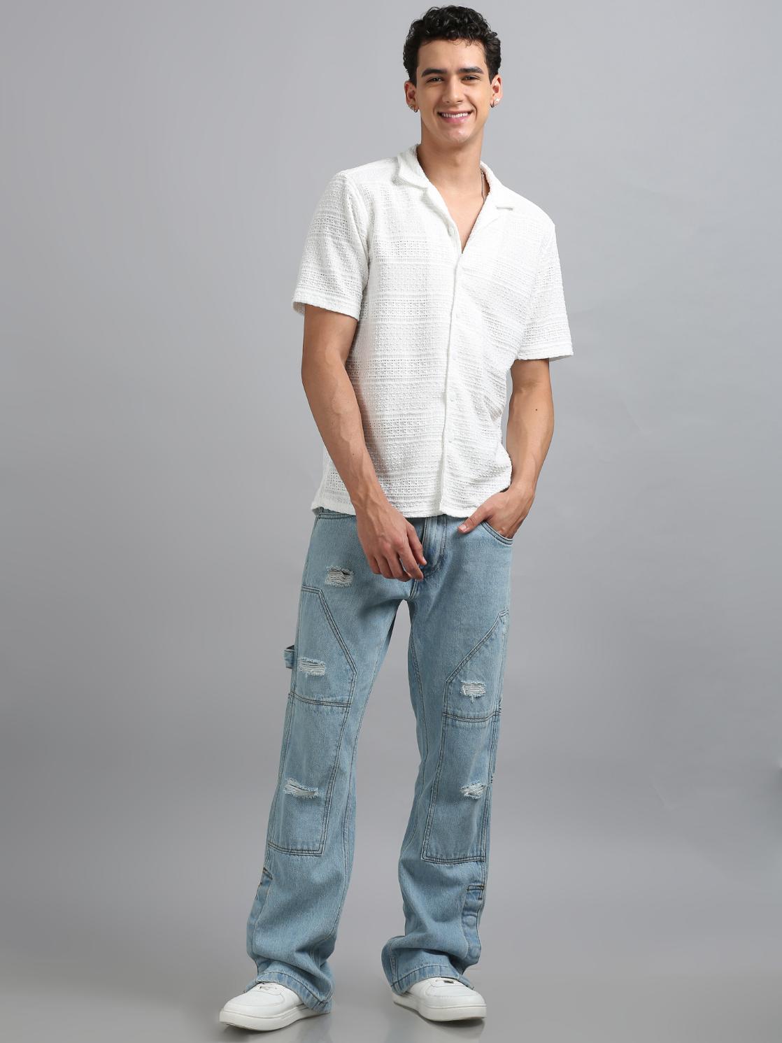 White Knitted Shirt