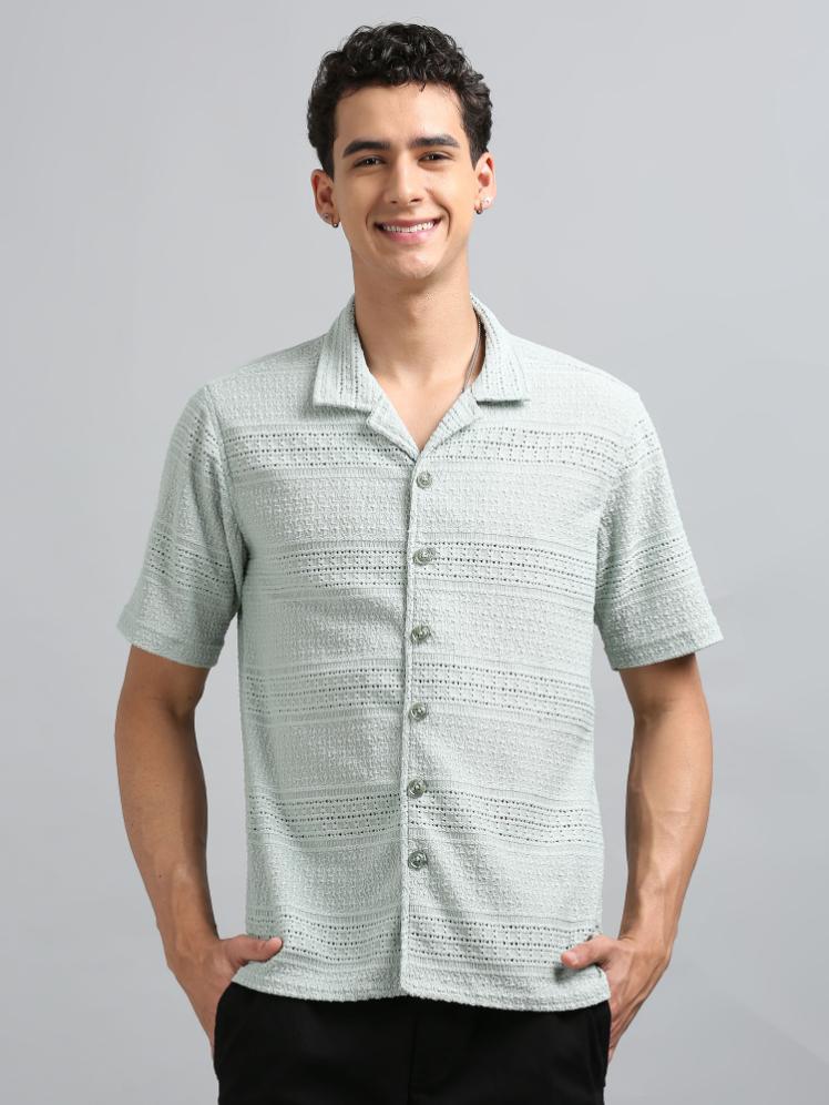Pastel Green Knitted Shirt