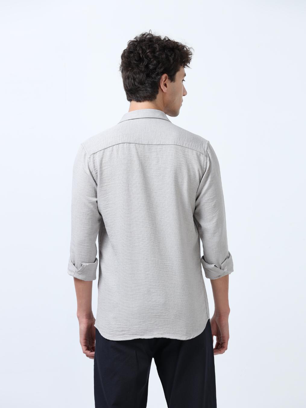 Premium Grey Plain Shirt