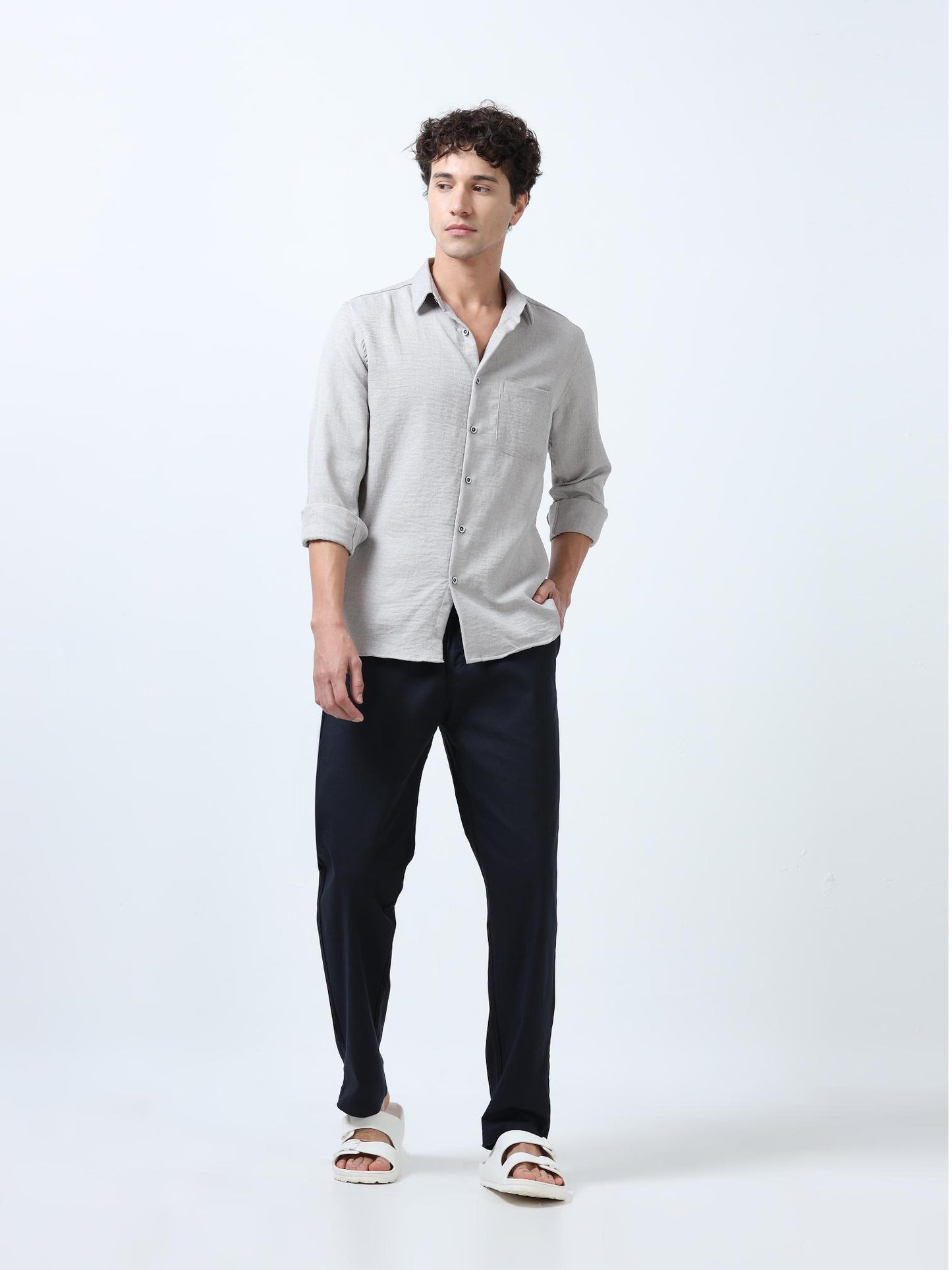 Premium Grey Plain Shirt