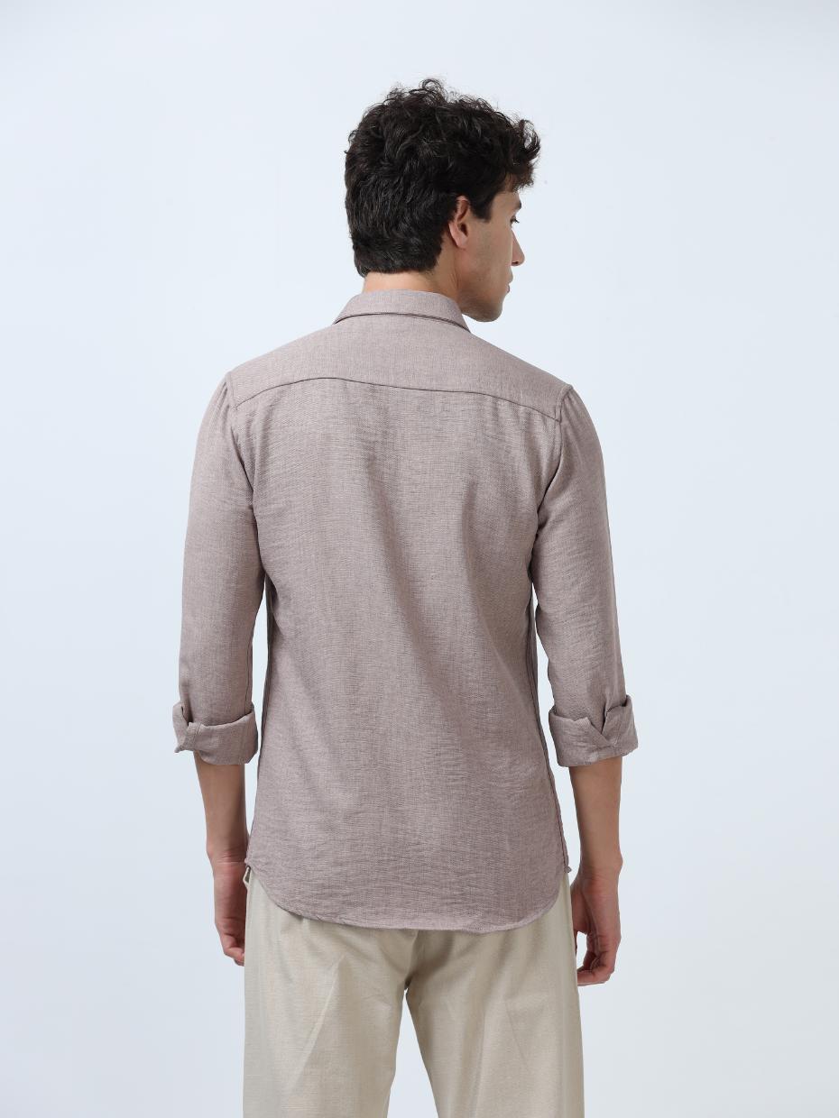 Premium Brown Plain Shirt