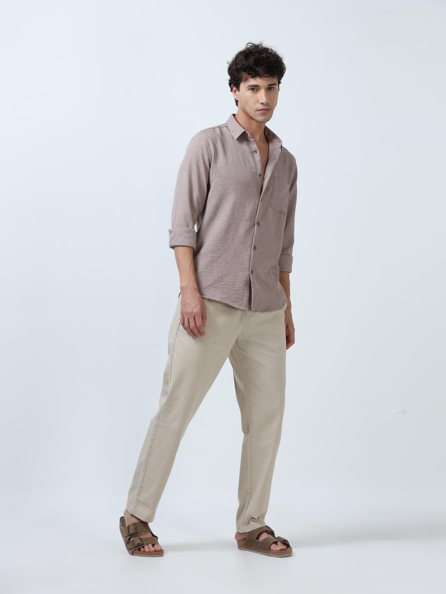 Premium Brown Plain Shirt
