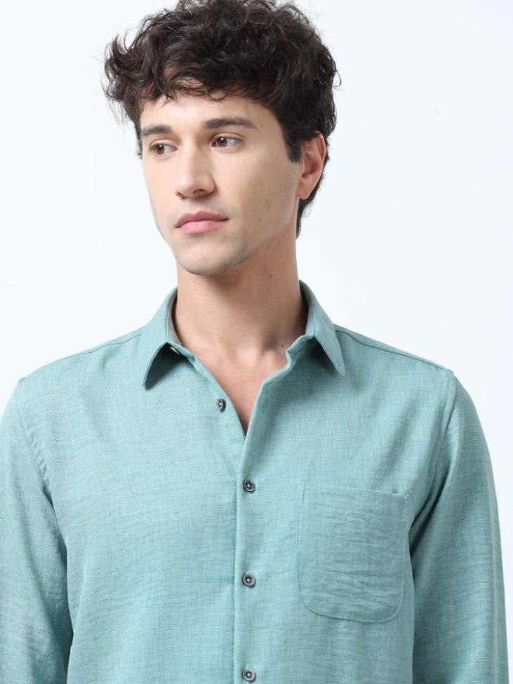Premium Green Plain Shirt