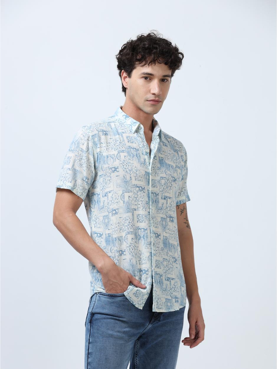 Soft Hued Printed Shirt