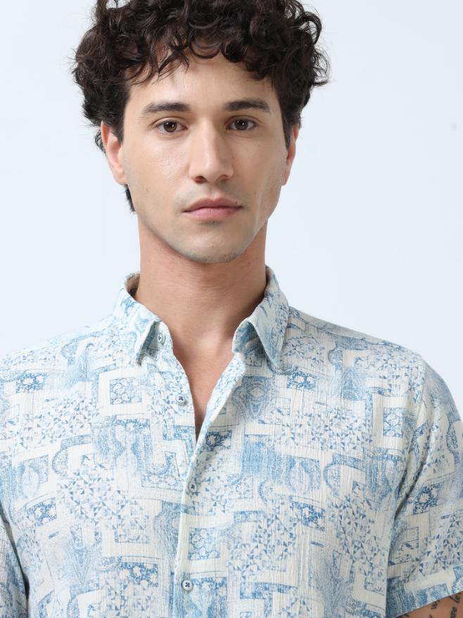 Soft Hued Printed Shirt