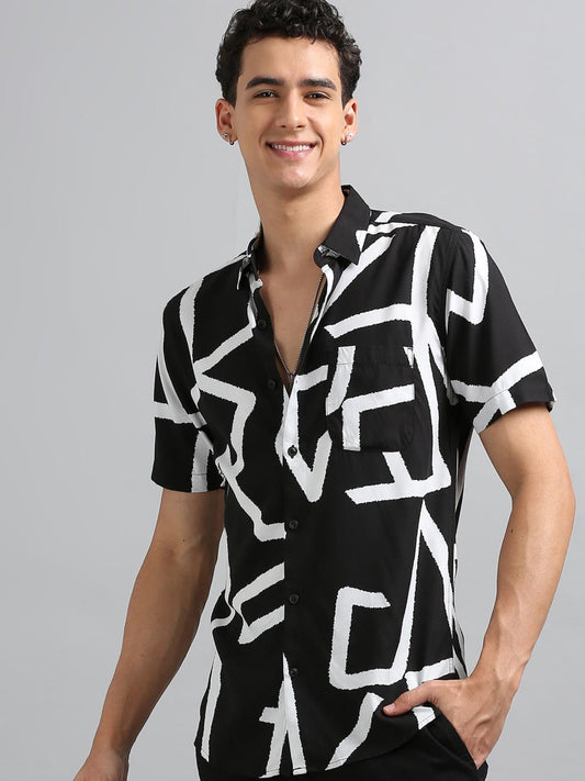 Black Line Art Shirt