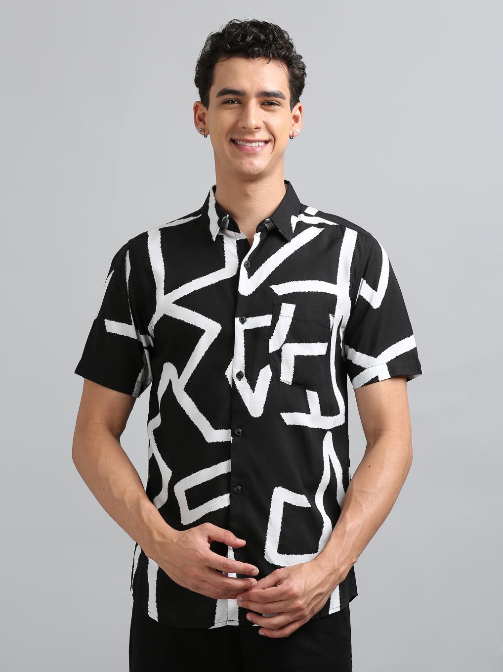 Black Line Art Shirt