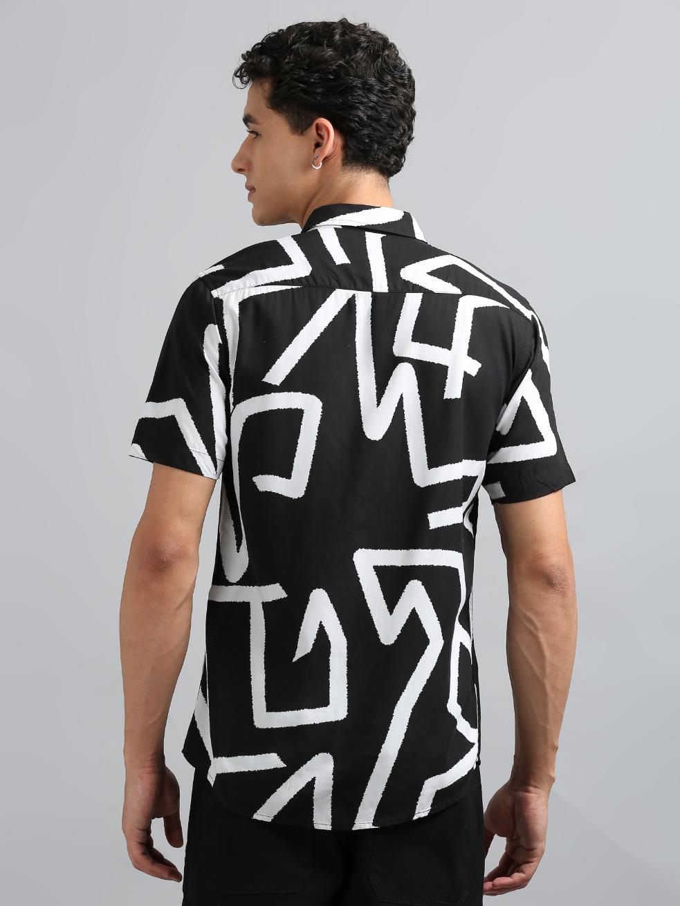 Black Line Art Shirt