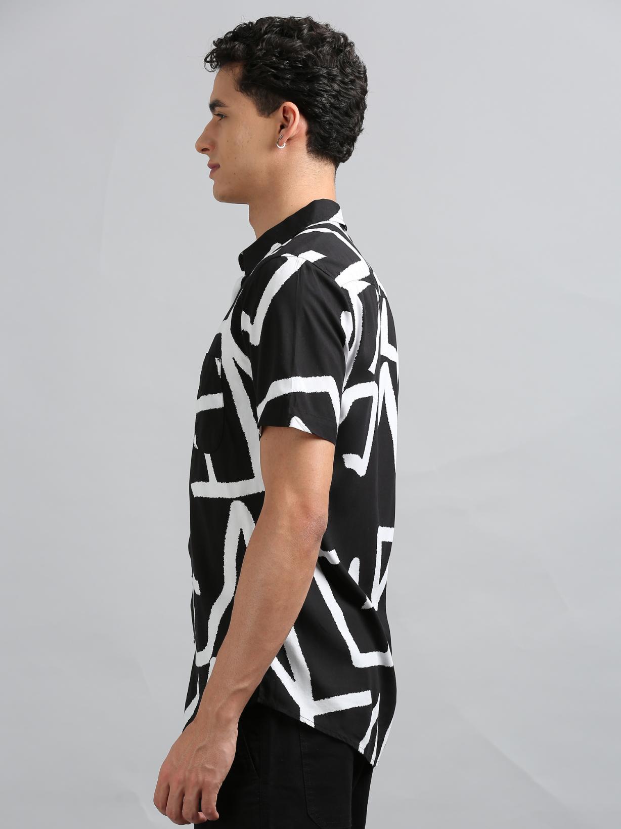 Black Line Art Shirt