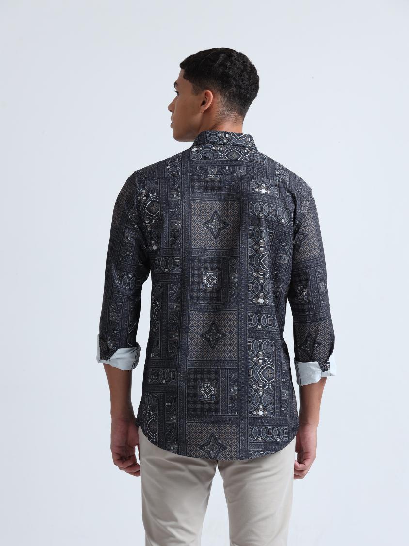 Mosaic Art Grey Shirt