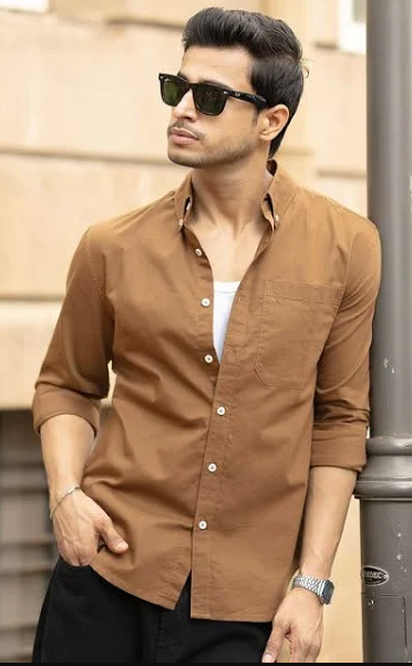 Oxford Men's brown shirt