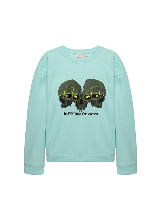 3D Skull Oversized Sweatshirt